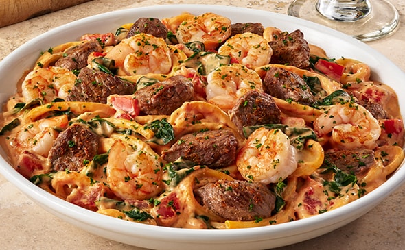 Calabrian Steak & Shrimp Bucatini*