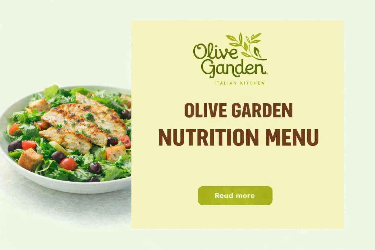 Olive Garden Nutrition Menu